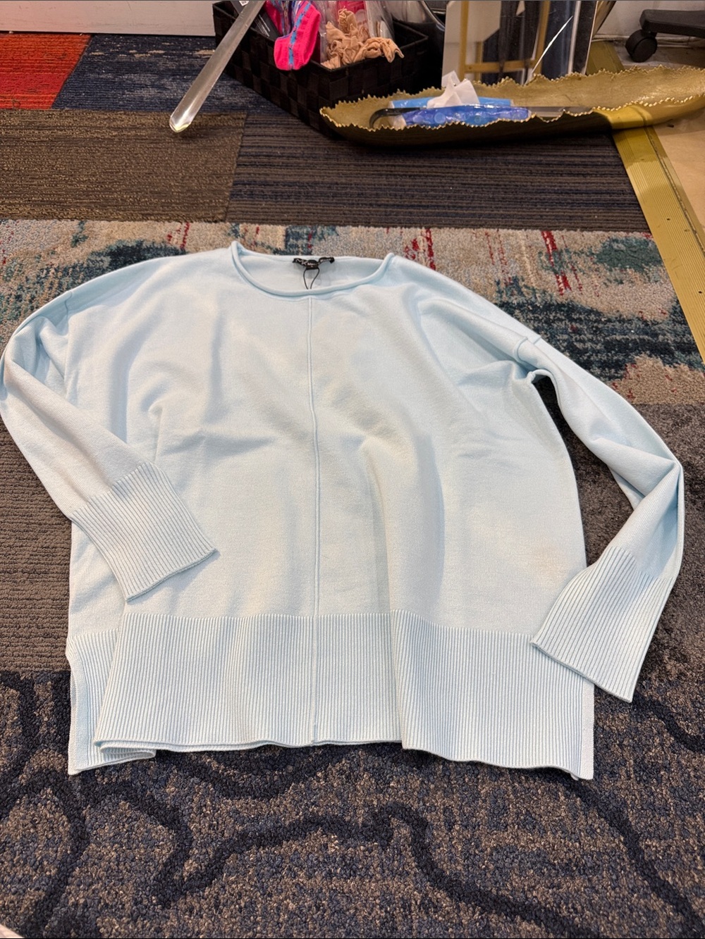 Metric Knits Light Blue Sweater 32279